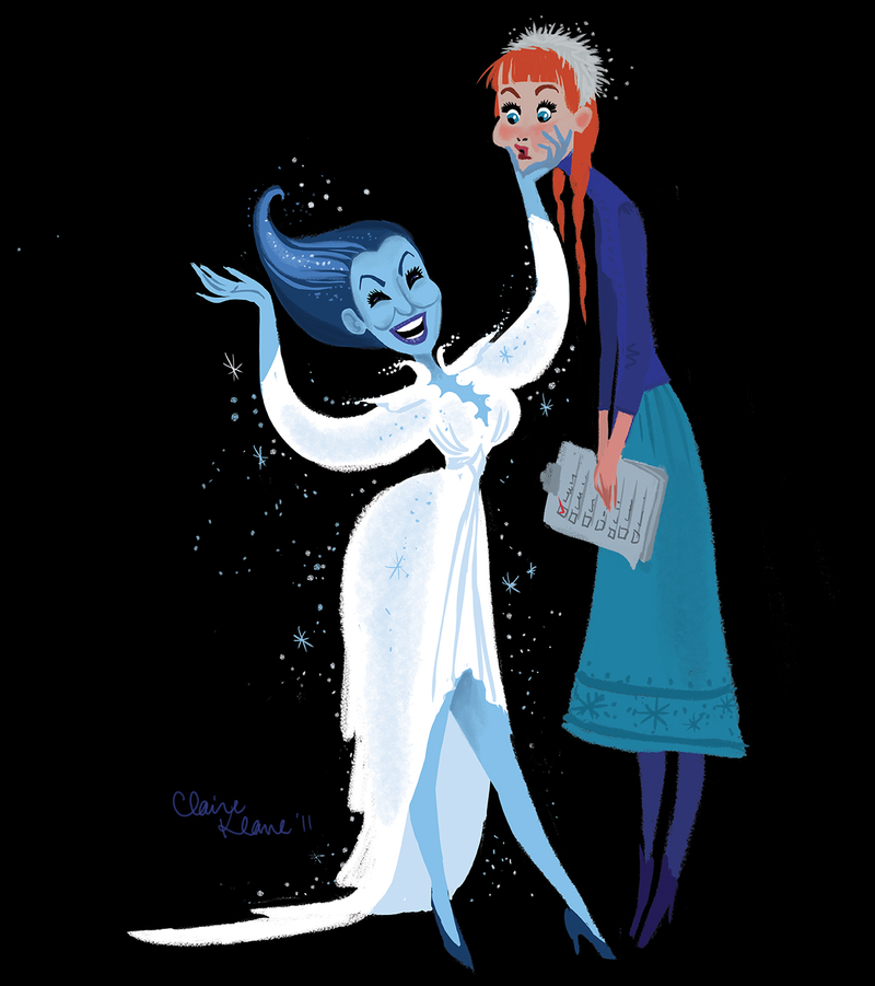 Illustration for article titled Early Frozen concept art imagined a Snow Queen based on Bette Midler